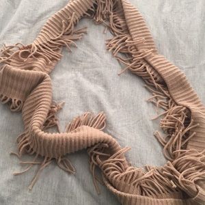 Infinity scarf with fringe